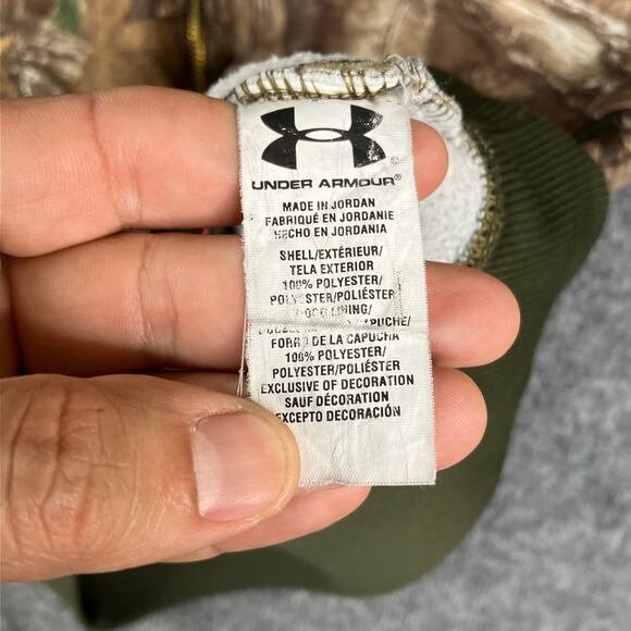 Under Armour Hoodie Womens Size S Camo ColdGear Full Zip Fleece Lined - Picture 6 of 10